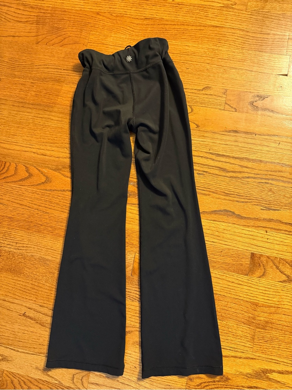 Athleta Black Boot-Cut Flare Active Pants - Picture 2 of 3